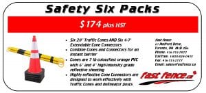 Traffic safety cone and connector sale