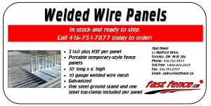 Temporary welded wire fence panels for sale