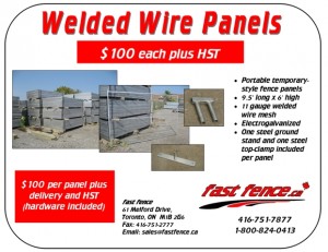 Welded wire panels for sale