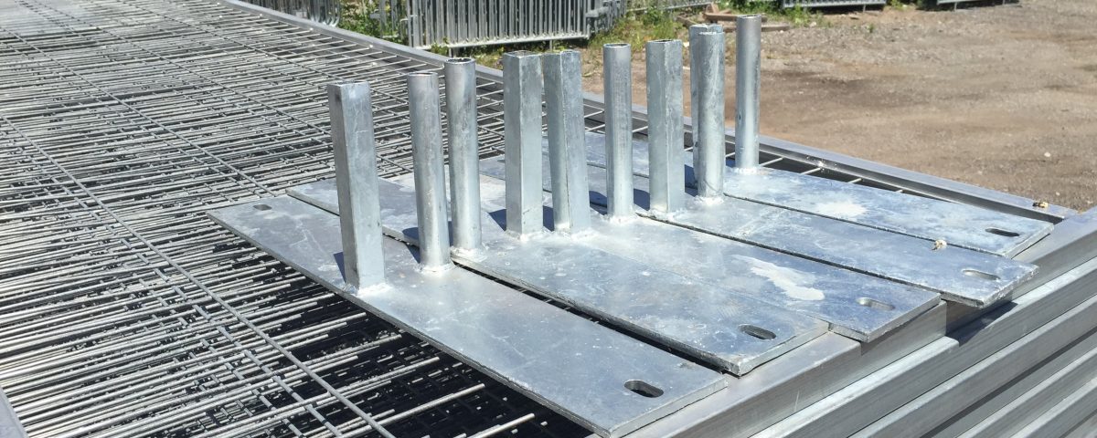 Temporary fence panels for sale steel ground stands