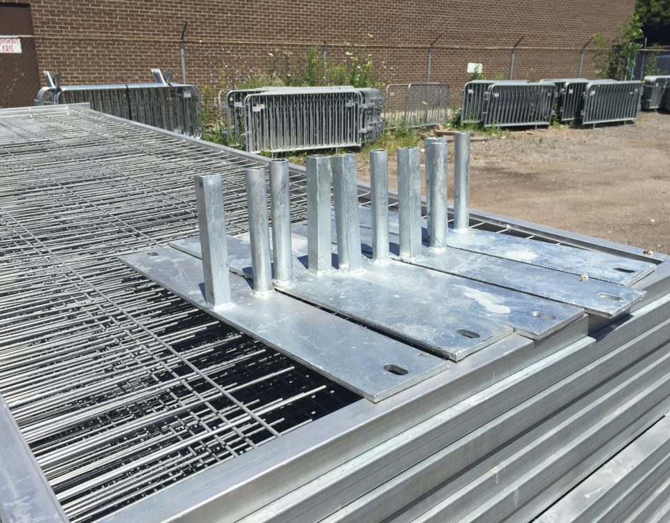 Temporary fence panels for sale steel ground stands