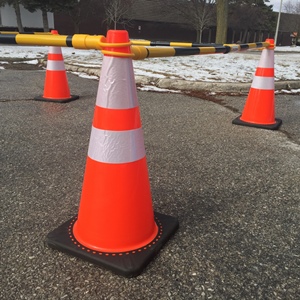 Traffic safety traffic cones reflective bands