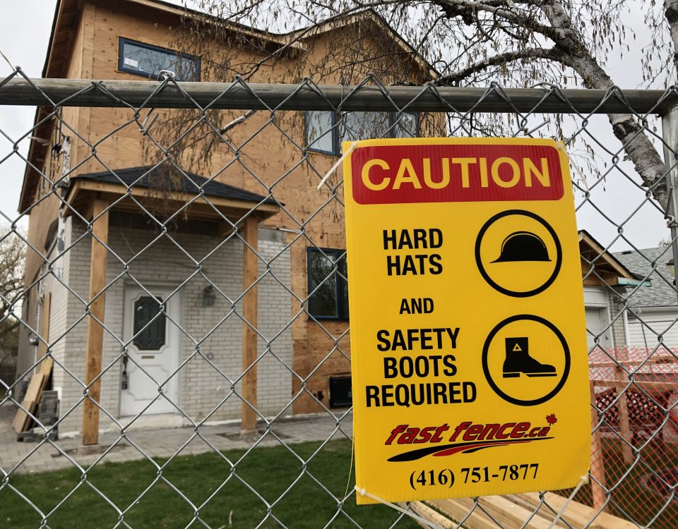 Chain link residential renovation North York